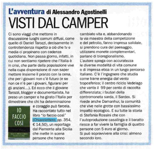 Mi ha recensito l'Espresso!
