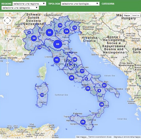Online la Mappa dell'Italia che Cambia!