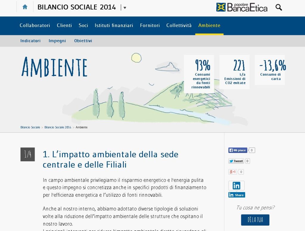 Banca Etica: online il nuovo bilancio sociale 2.0