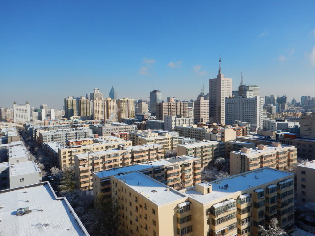 Urumqi dopo la tempesta di neve