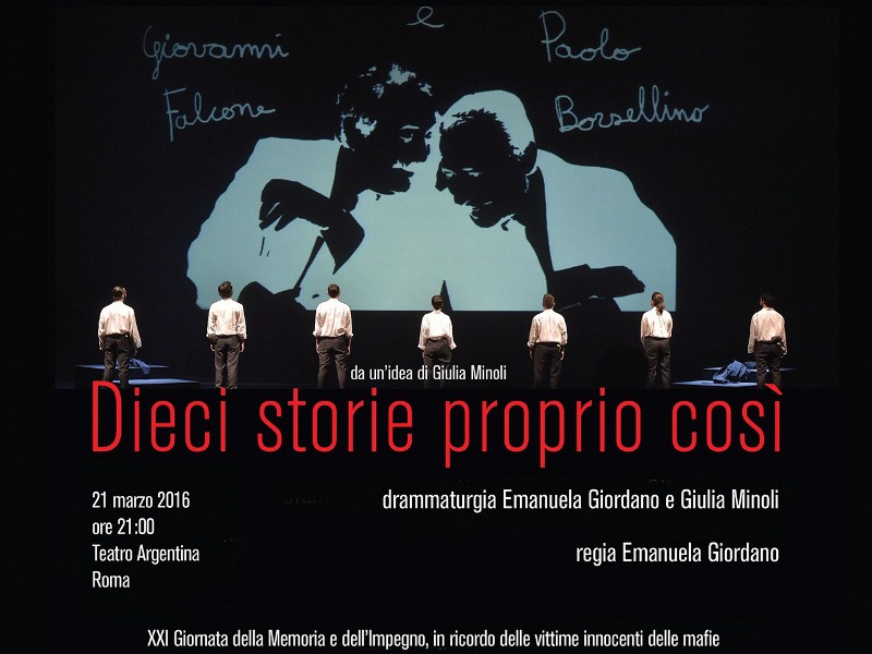 Riscatto sociale e impegno civile contro le mafie: in scena “Dieci storie proprio così”