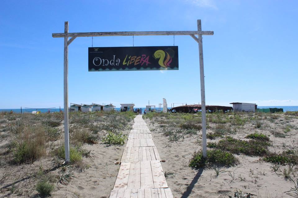 La spiaggia Onda Libera