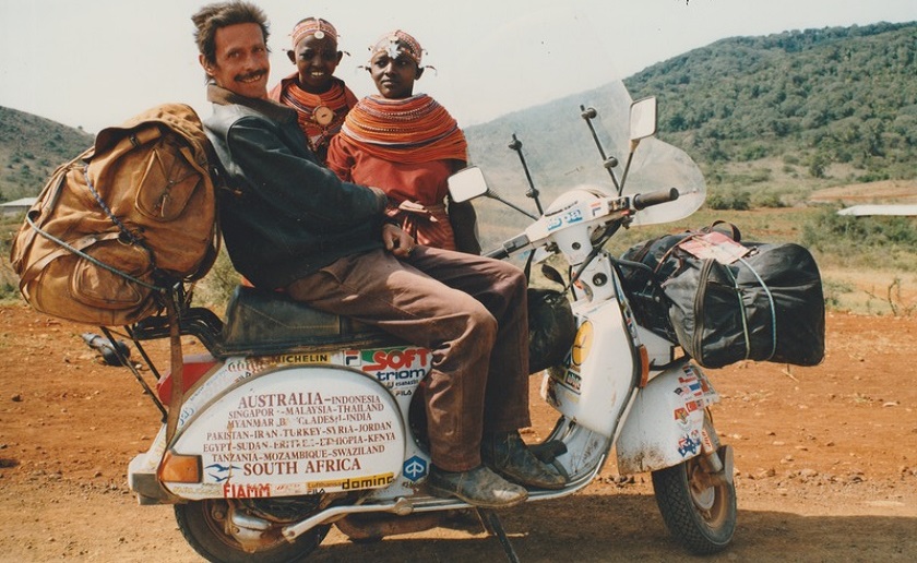 Un film su Giorgio Bettinelli e il suo giro del mondo in vespa
