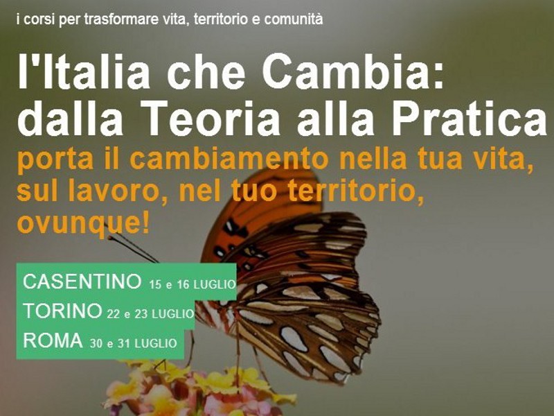 Un weekend per trasformare vita, territorio e comunità