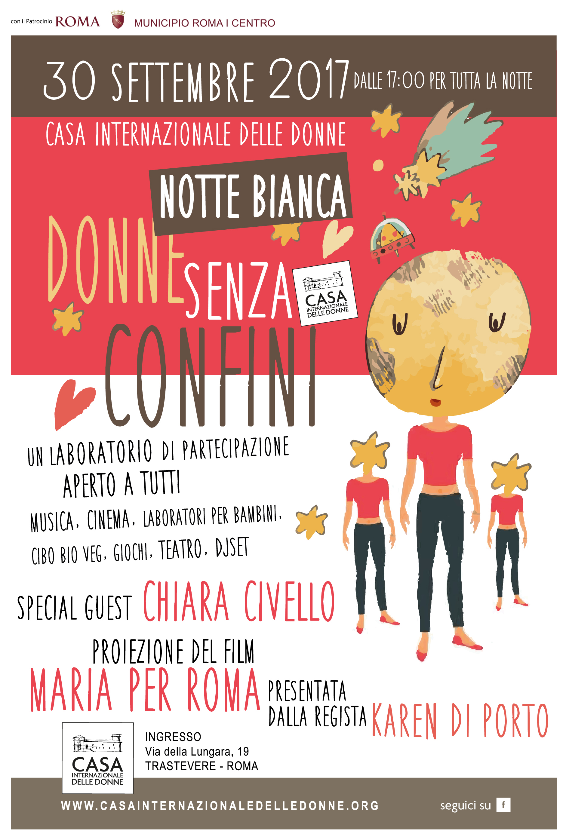Una Notte Bianca alla Casa Internazionale delle Donne