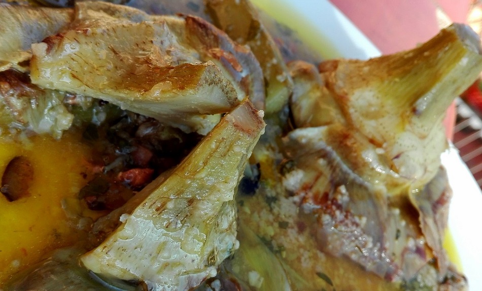 carciofi ripieni vegan 3