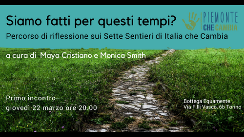 Siamo fatti per questi tempi? Percorso di riflessione condivisa