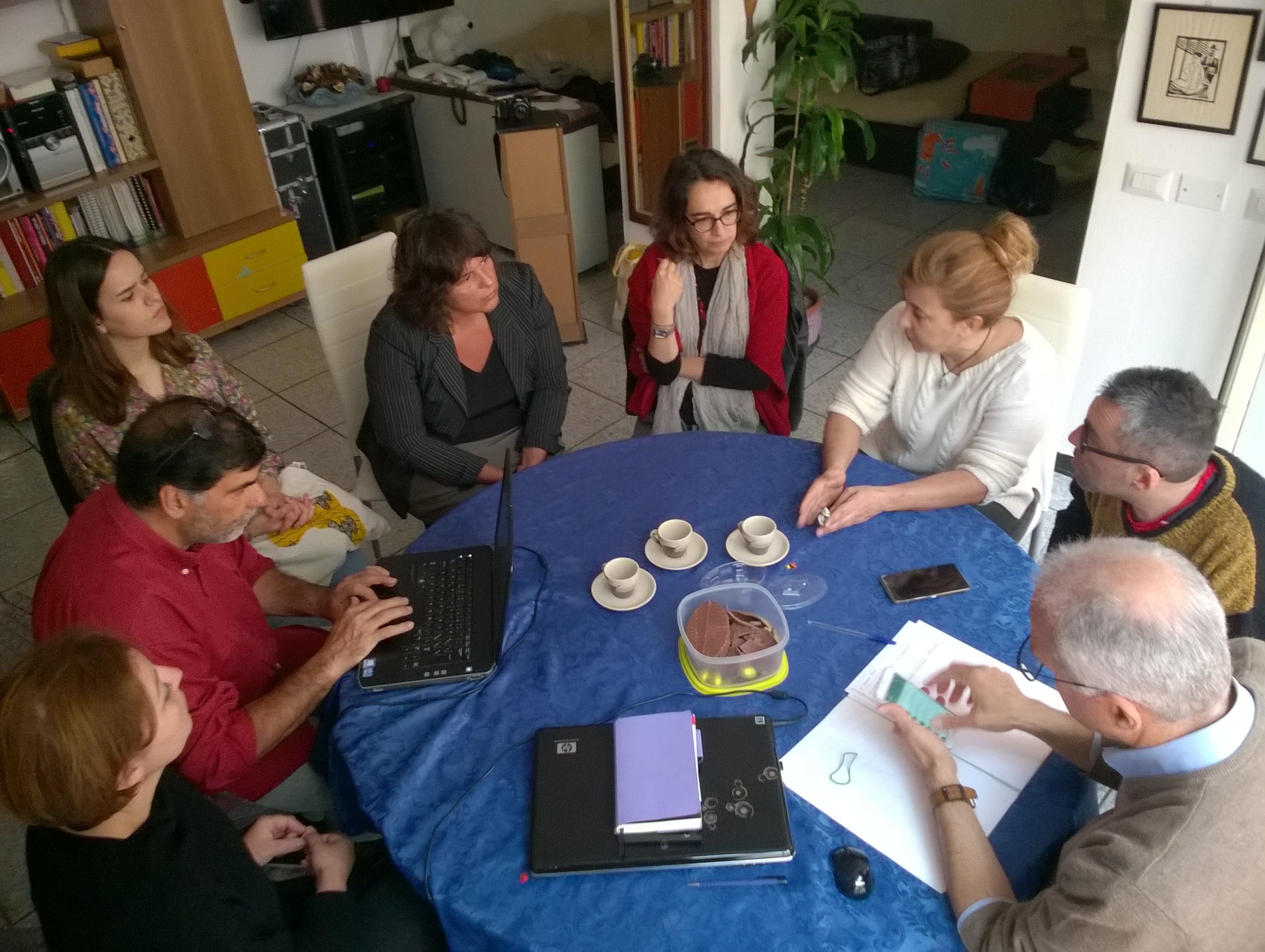 Una riunione del progetto Food Coop