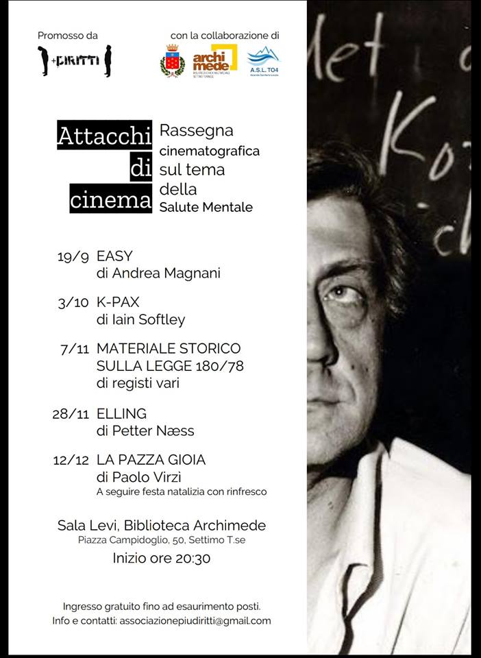 "Attacchi di Cinema": una rassegna per parlare di salute mentale