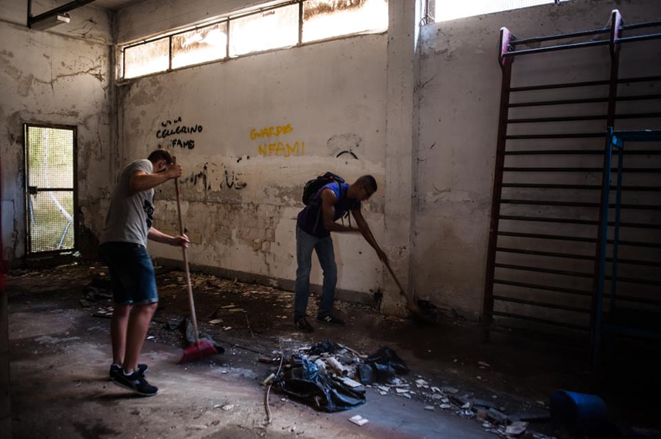 A Roma un luogo abbandonato diventa una palestra e spazio sociale