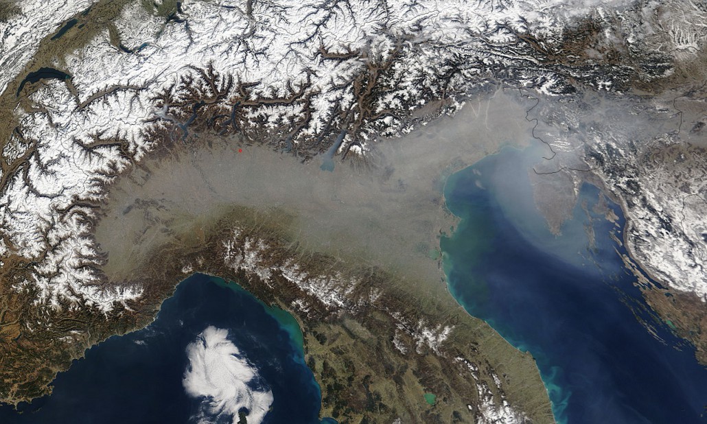 Abiti nella Pianura Padana? Vivrai un anno in meno