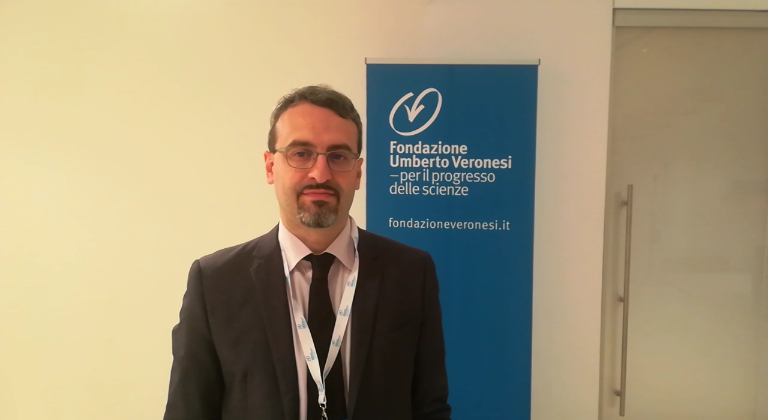 Francesco Vignarca in occasione della 10ª conferenza mondiale sulle disuguaglianze globali della Fondazione Veronesi
