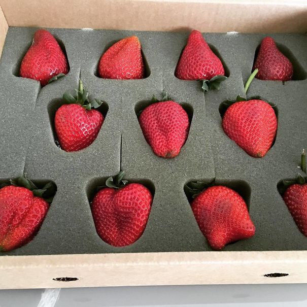 Le fragole del sito di vendita online di prodotti alimentari americano Harry &David. (jiyolivewell)