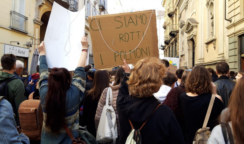 Lo sciopero per il clima a Torino