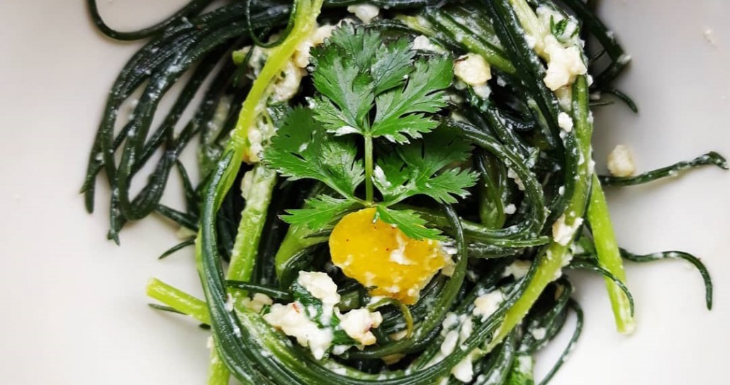 Ricette #25 – Agretti al pesto di anacardi e coriandolo