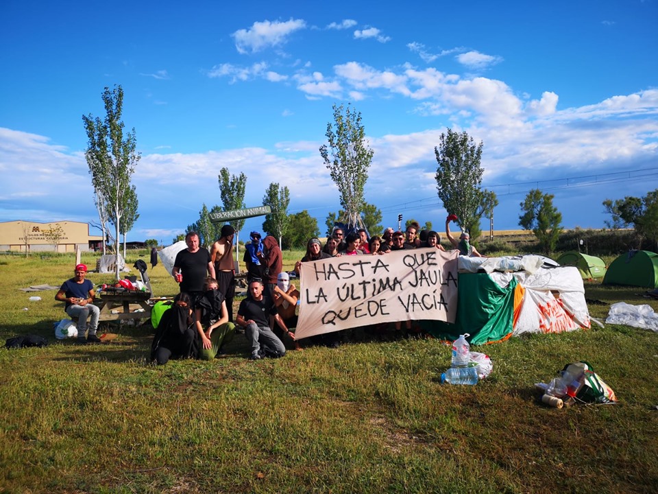 Ragazzi accampati da mesi contro il mattatoio più grande d'Europa