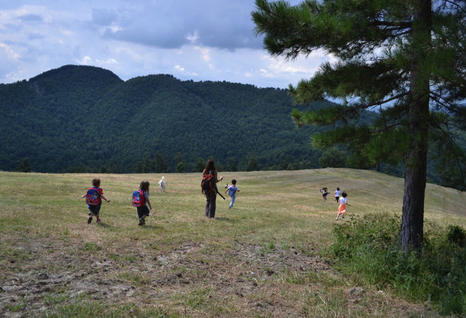 benessere dei bambini in natura