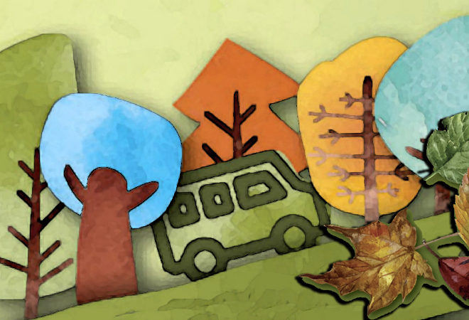 lasciati trasportare nel parco autunno