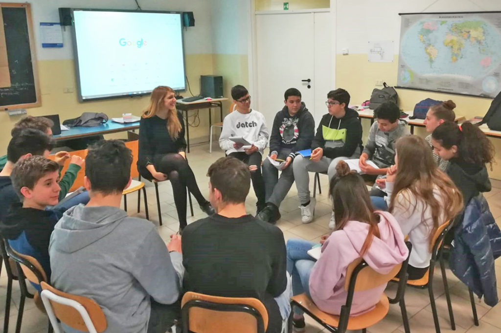Un giornalista in classe1