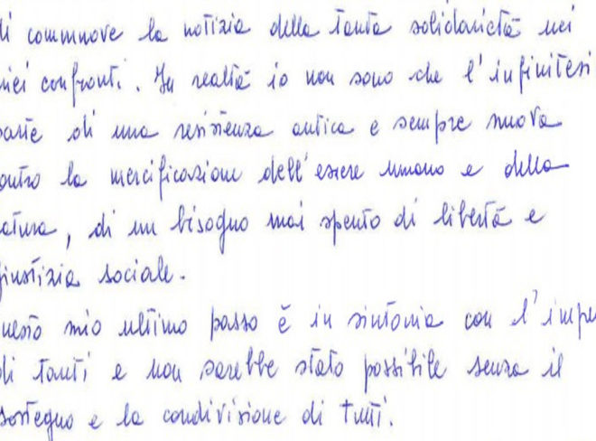 lettera nicoletta dosio