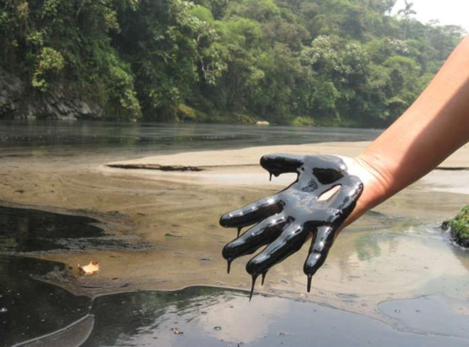 Oil Spill on Hand 1