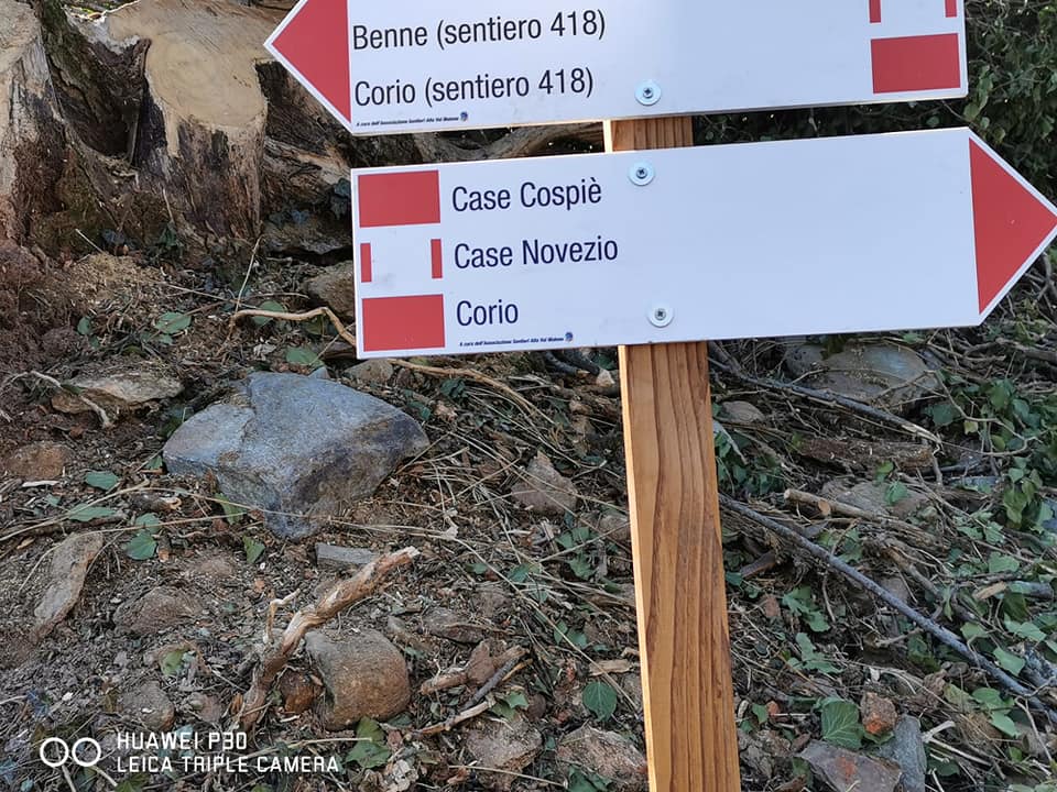 segnaletica sentieri alta val malone