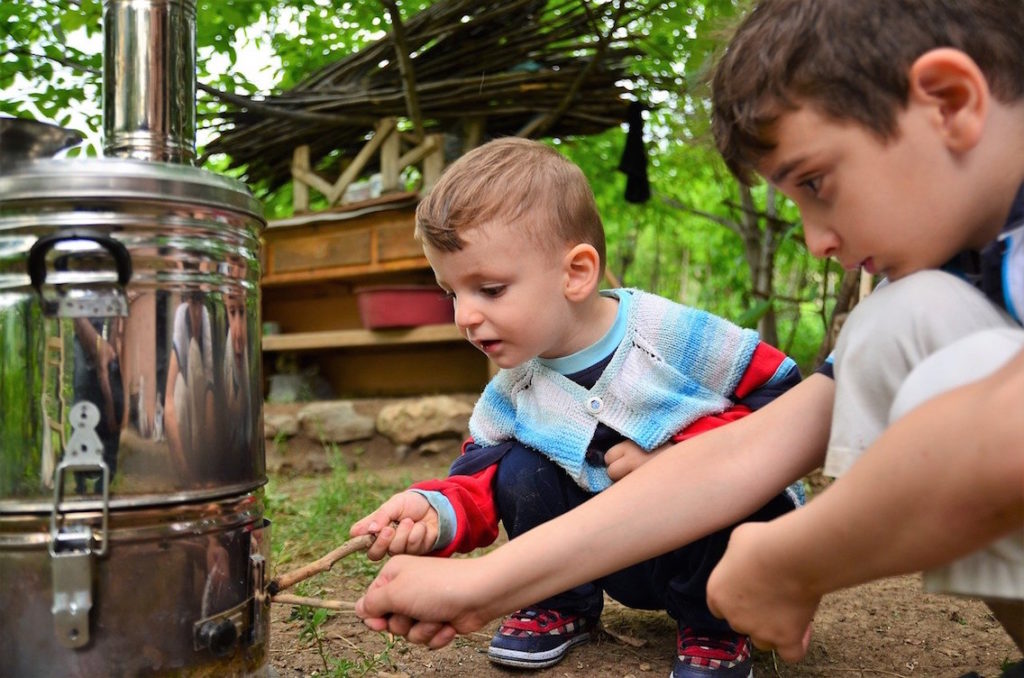 scuola post covid rocket stove