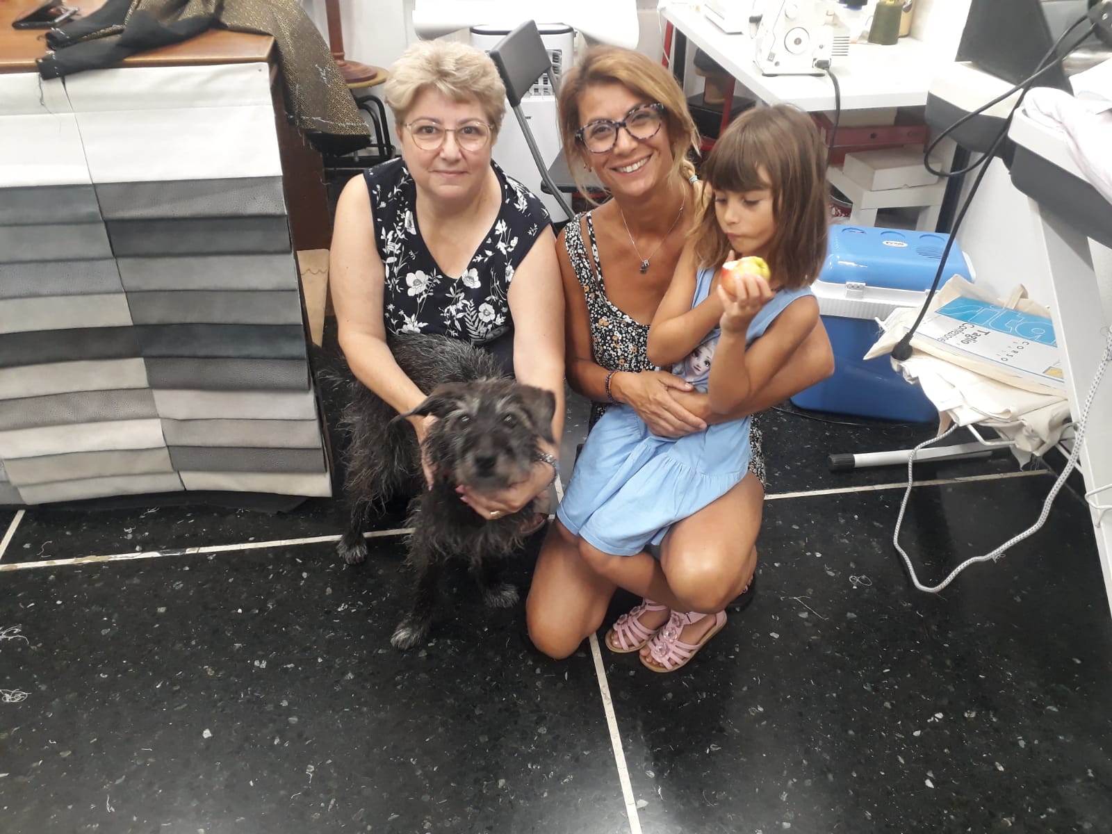 riciclotto staff cane bimba
