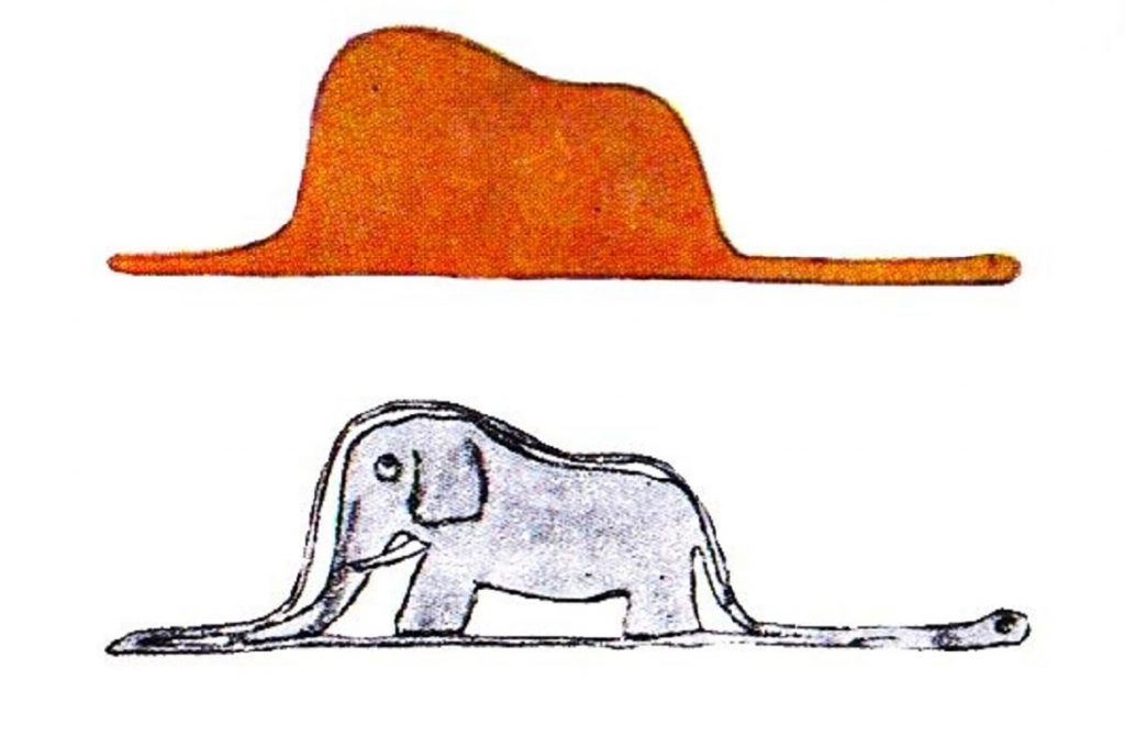 Il piccolo principe Antoine De Saint Exupéry boa ed elefante 1