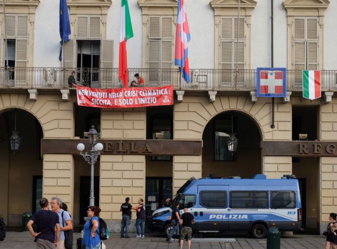 XR protesta a Torino