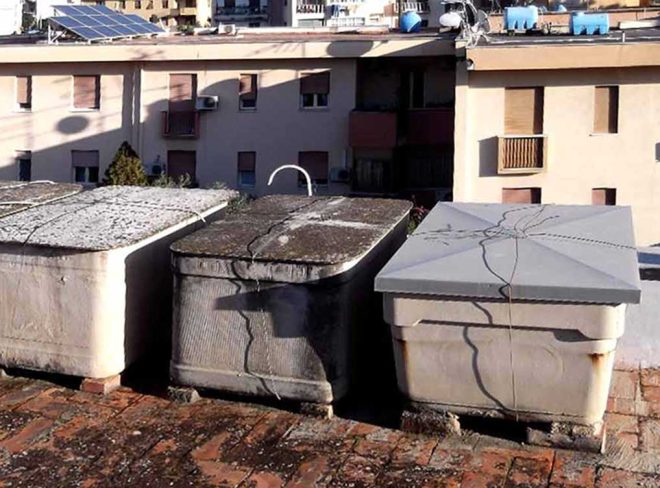 cisterne acqua sui tetti