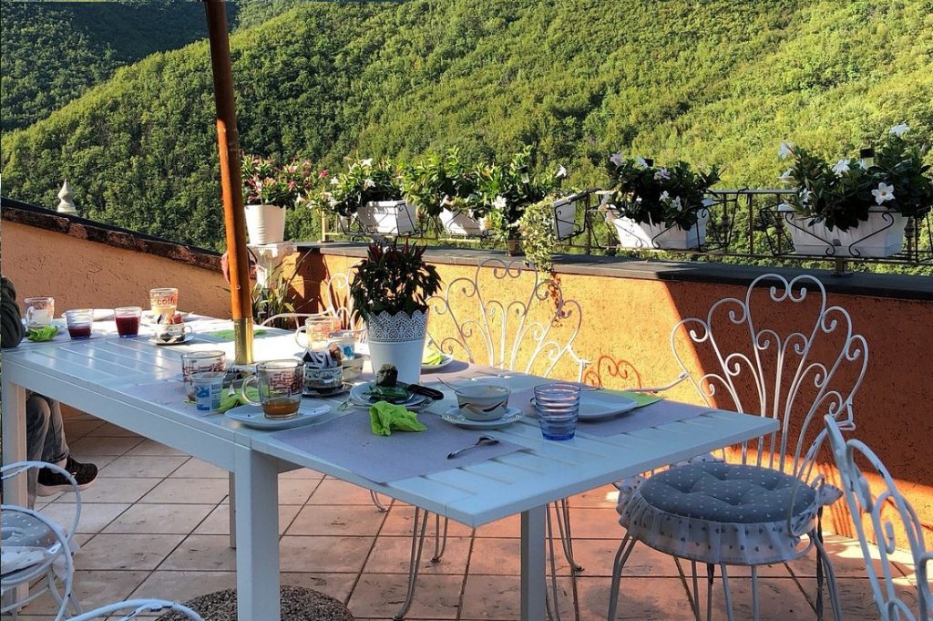 colazione relax terrazza