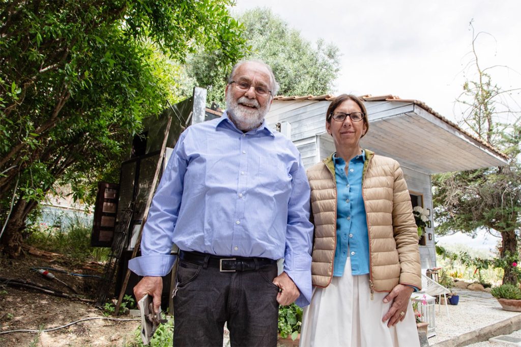 Amedeo Falci e Lucia Termini ideatori del Giardino Brassica tineoi