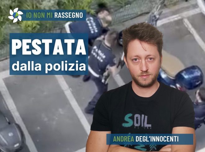 picchiata dalla polizia