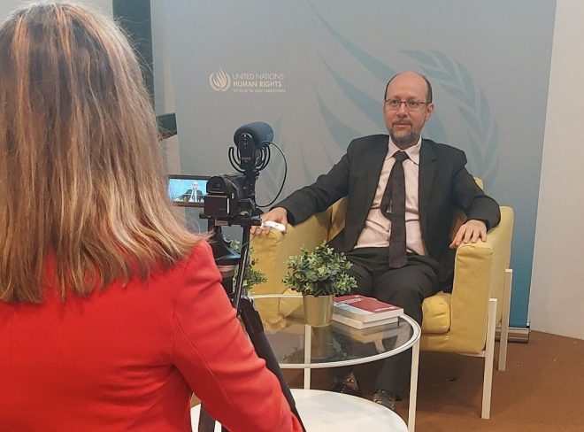 Rosy Battaglia interview Mr Marco Orellana UN Special Rapporteur for the documentary Taranto calling