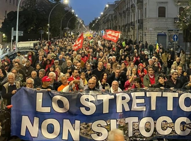 Manifestazione NoPonte 2dice2023