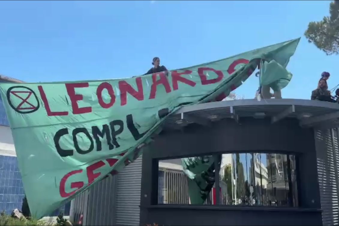ectinction rebellion occupazione leonardo