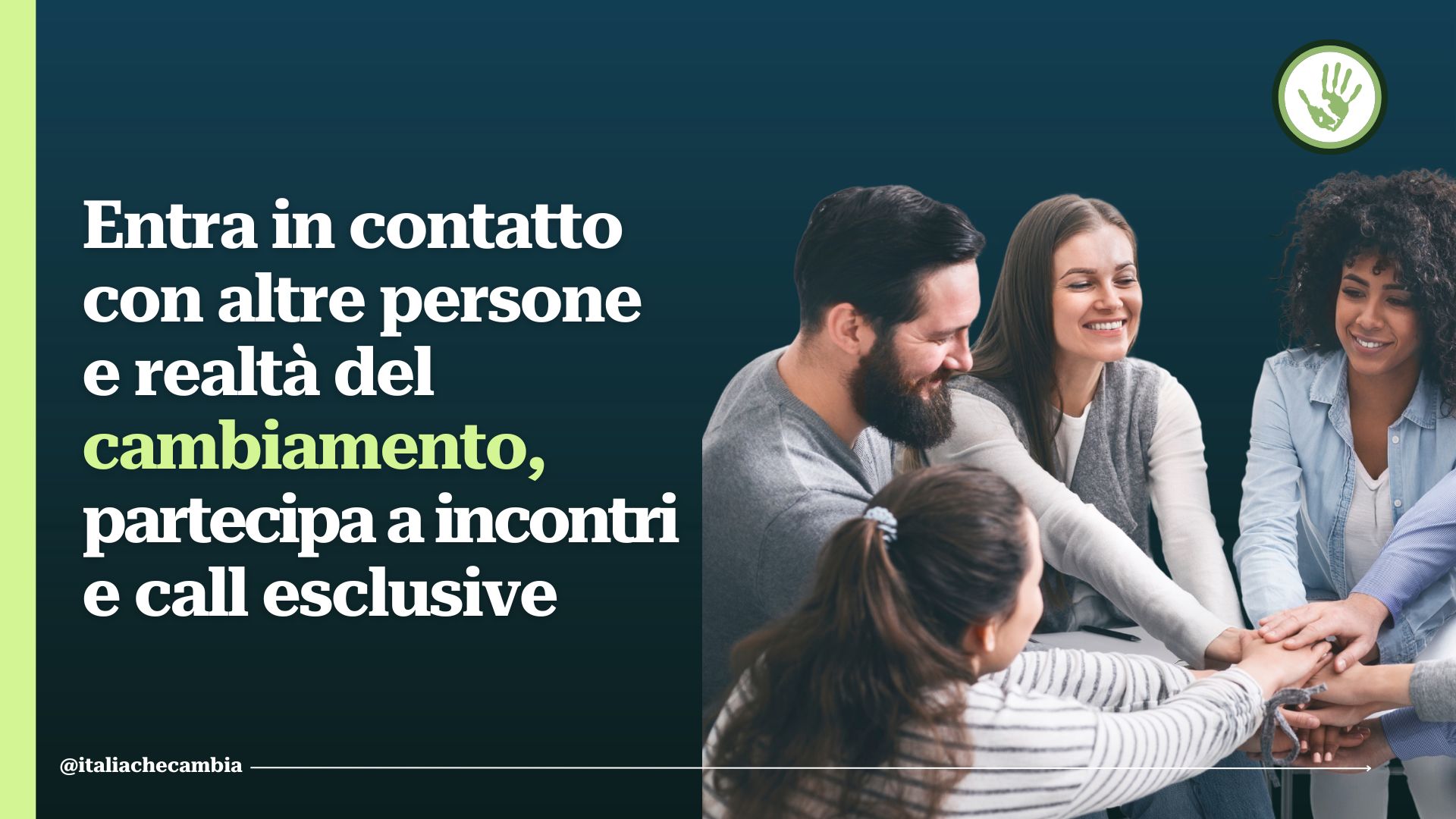 Registrati ai servizi gratuiti di Italia Che Cambia