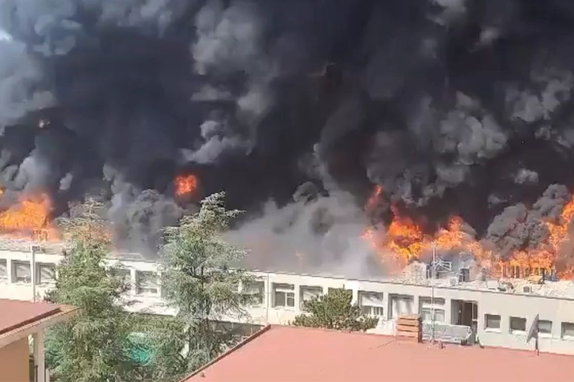 incendio università tuscia viterbo