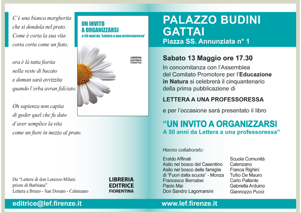 Firenze portavoce per l’outdoor education