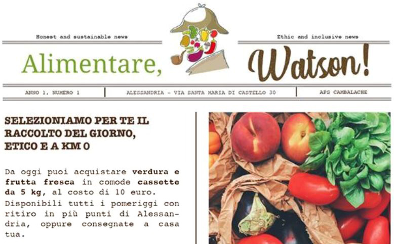 “Alimentare, Watson!”: Una cassetta di frutta e verdura per favorire l’inclusione sociale