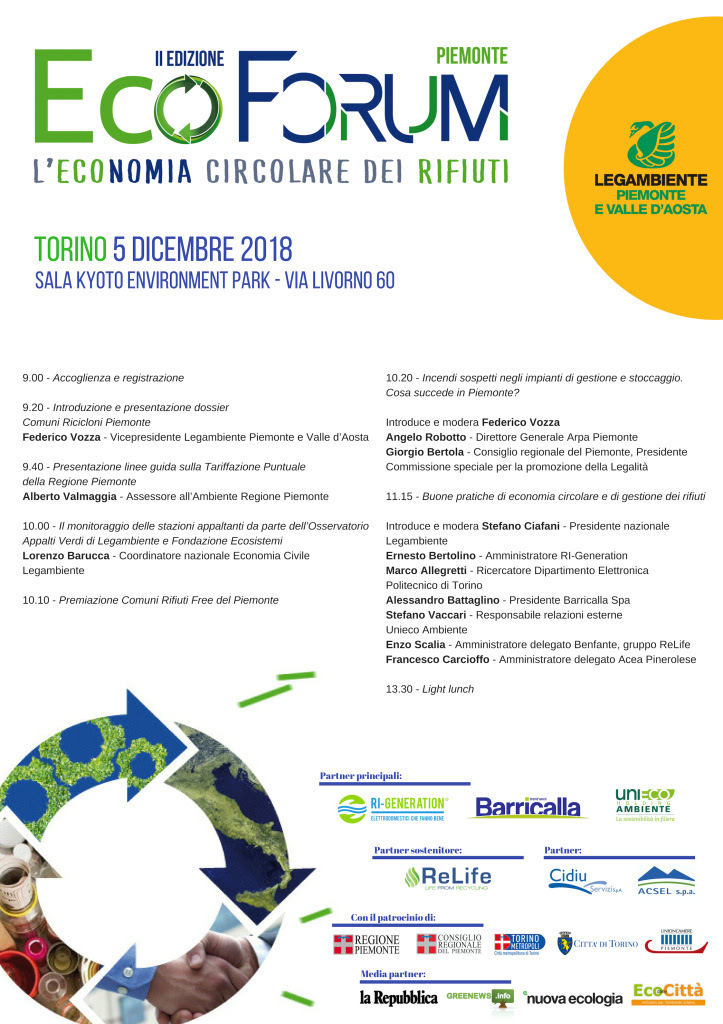 arriva piemonte ecoforum economia circolare rifiuti 1543881904