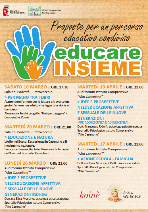 “Educare insieme”: proposte per un percorso educativo condiviso
