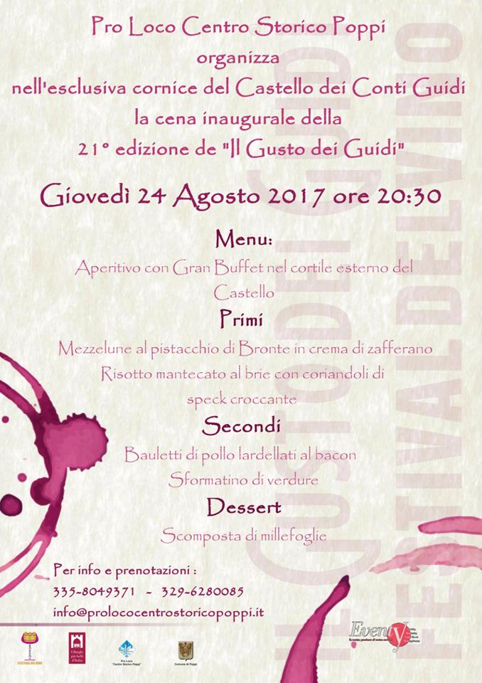 In arrivo la XXI edizione del “Gusto dei Guidi”