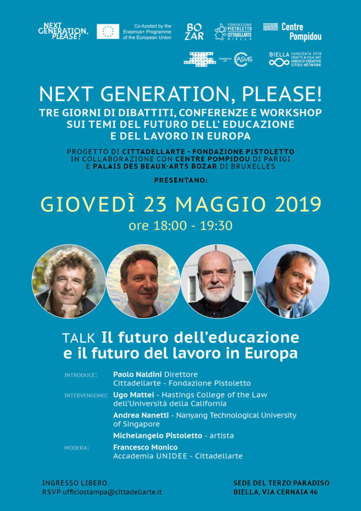 next generation please tre giorni futuro educazione lavoro Europa 1558568260