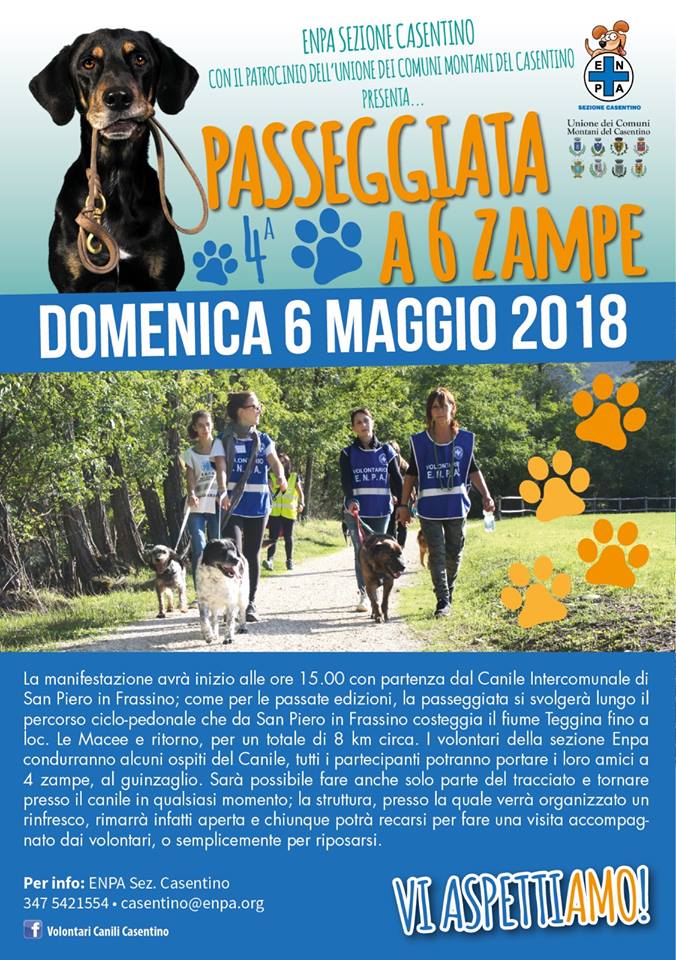 Torna la “passeggiata a sei zampe” con ENPA Casentino