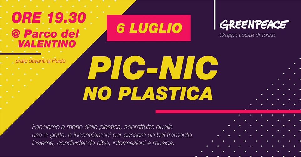 La “plastic free week” di Greenpeace, eventi anche a Torino