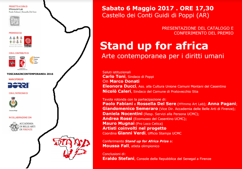 Stand Up for Africa, sabato a Poppi si presenta il catalogo della mostra
